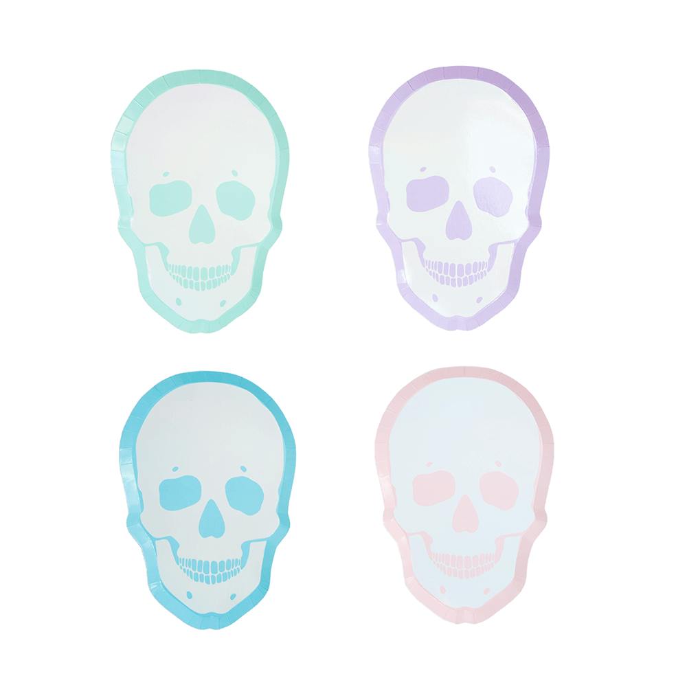 Pastel Skull Dinner Plates