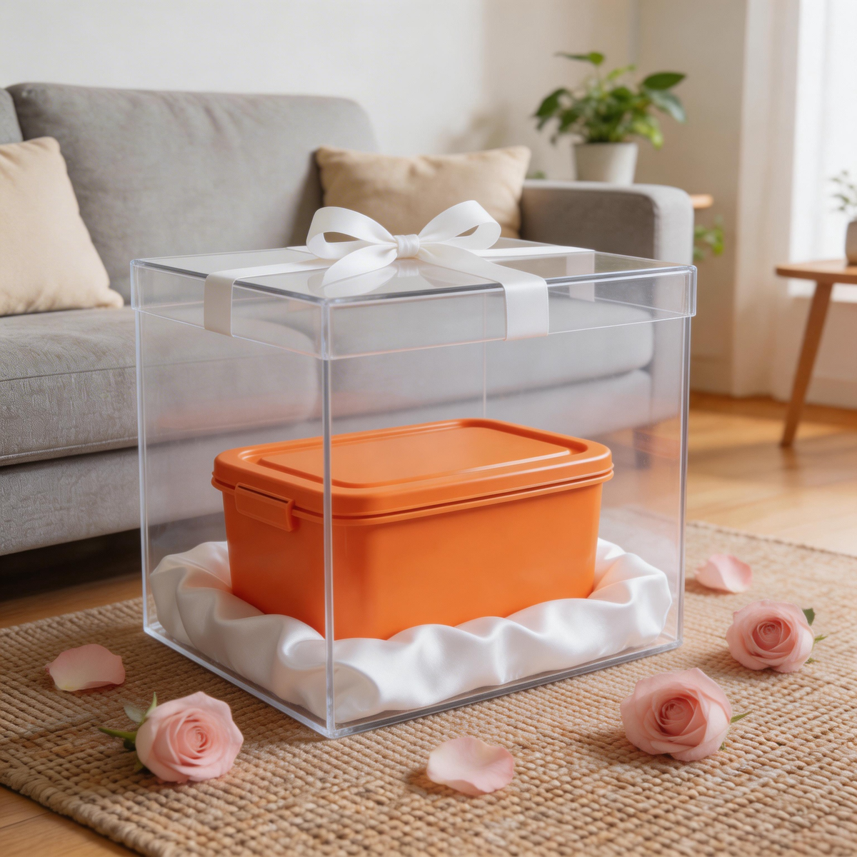 BOXAVERA – Orange Organizer Box for Modern Home Storage