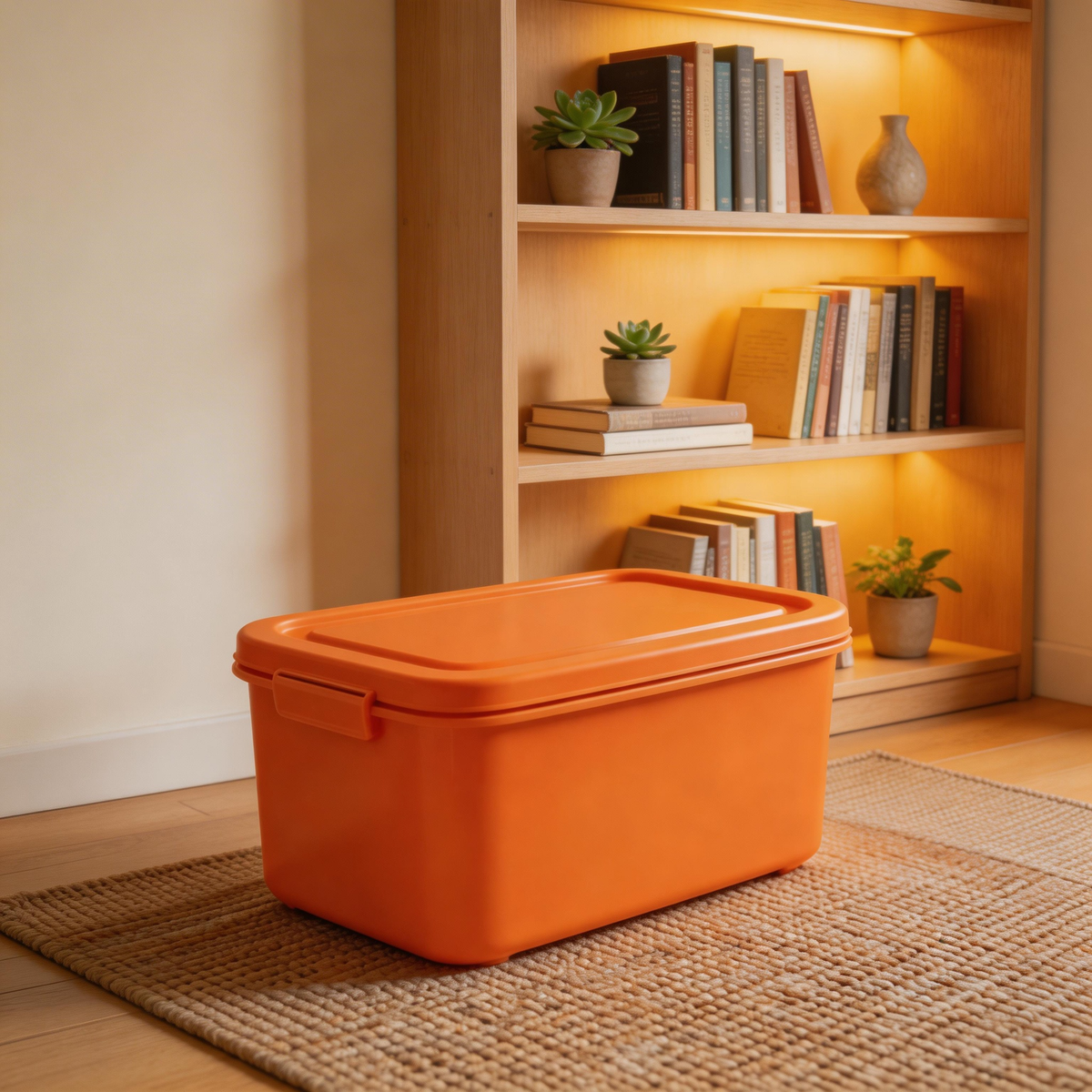 BOXAVERA – Orange Organizer Box for Modern Home Storage