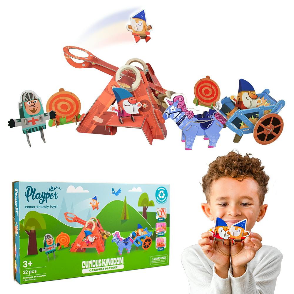 Playper Catapult Launcher Curious Kingdom Playset