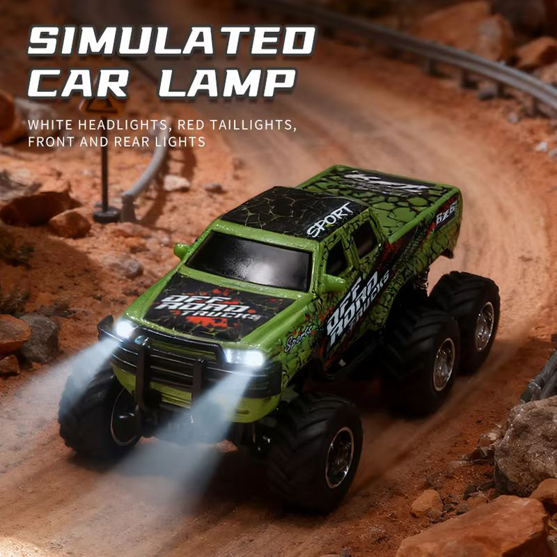 1/64 Off-Road High-Speed Six-Wheel Alloy Remote Control Car - TCY24
