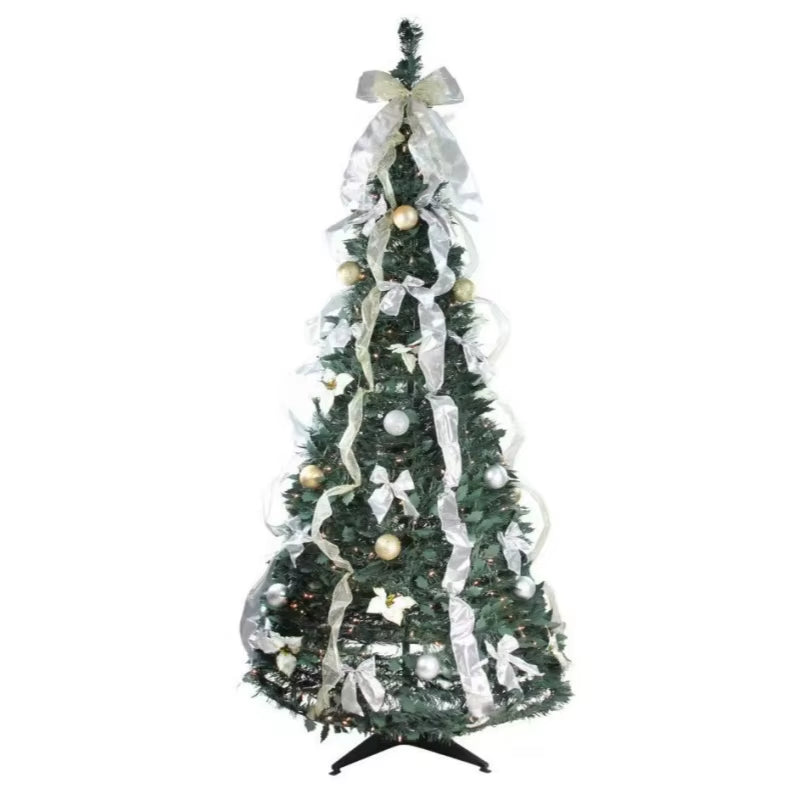 Foldable Pre-Decorated Christmas Tree