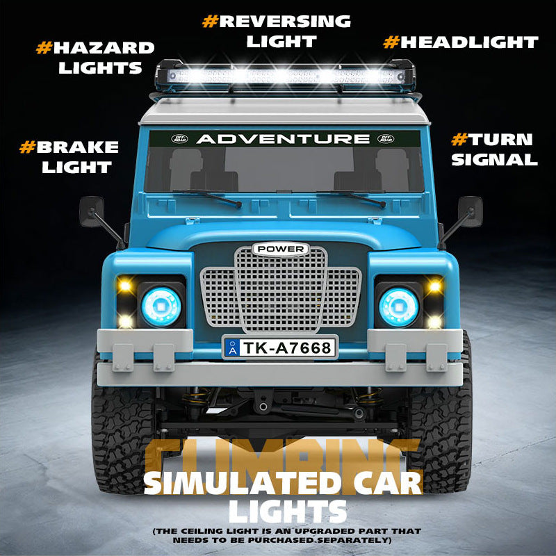 1/10 Scale 4WD Mechanical-Shift Defender RC Crawler-1001