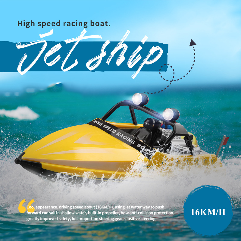 High-Performance RC Jet Boat with Built-in Propeller-WL01