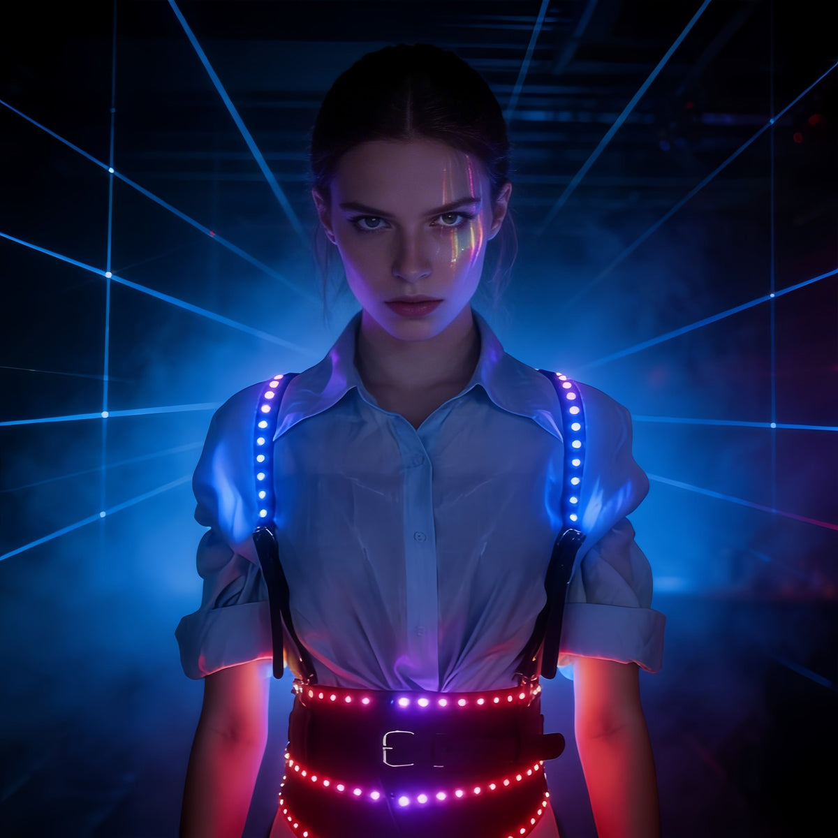 Women's LED Light-Up Waist Belt Harness