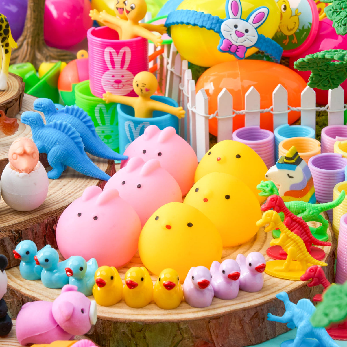 200 PCS Prefilled Easter Eggs with Toys for Easter Hunt & Party Favors