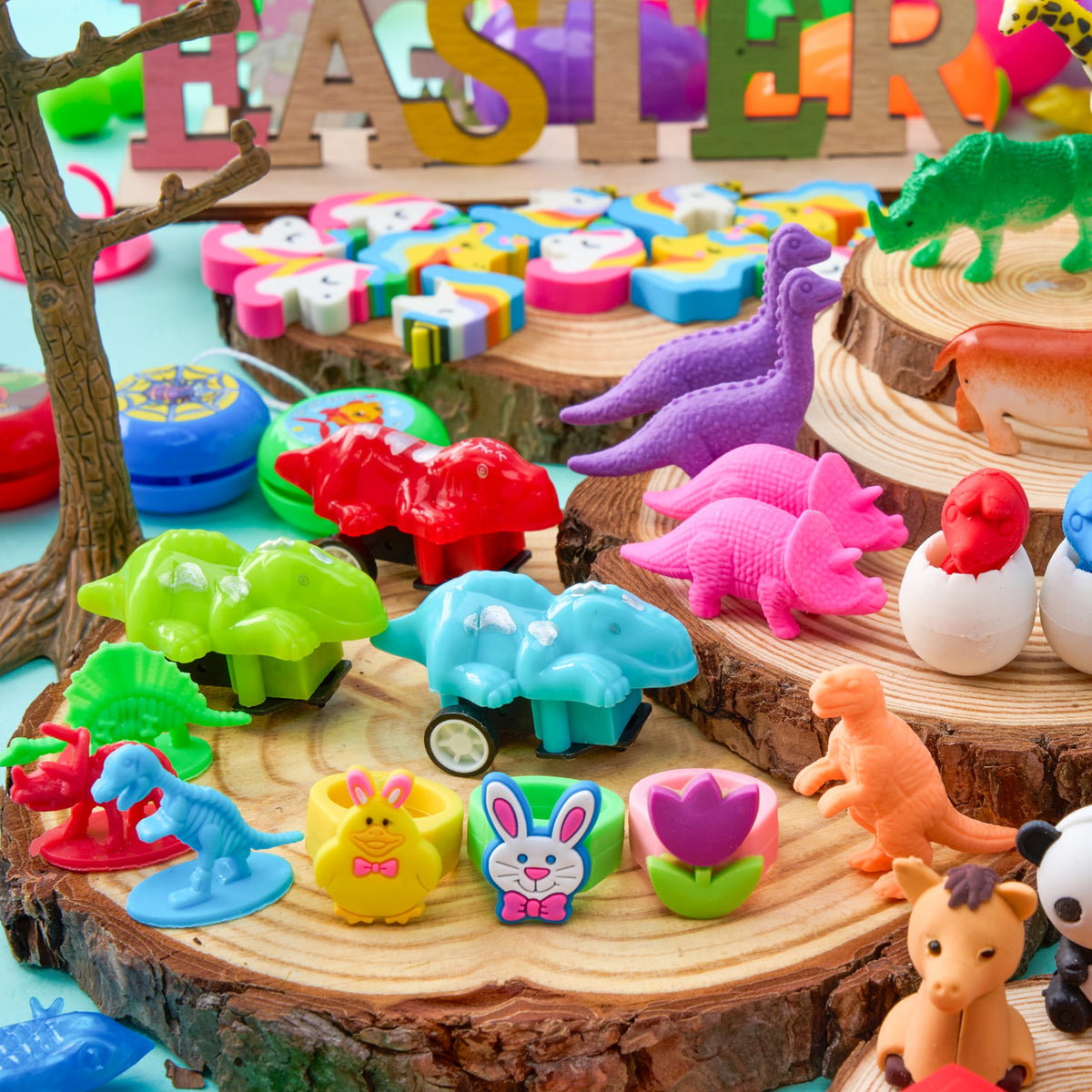 200 PCS Prefilled Easter Eggs with Toys for Easter Hunt & Party Favors