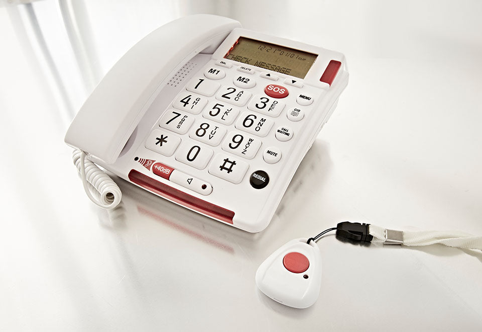 First Alert Big Button Phone With Safety Pendant