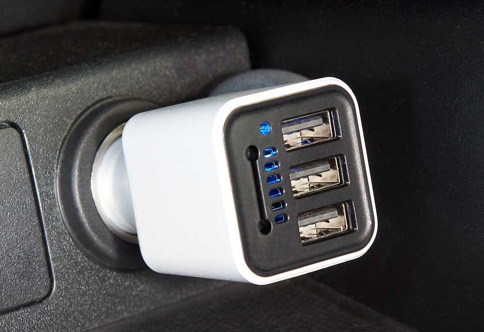 Ionic Car Air Purifier and Triple USB Charger