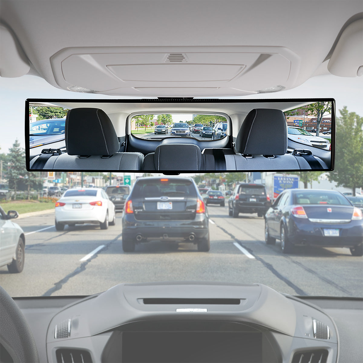 Panoramic Rearview Mirror by Sharper Image