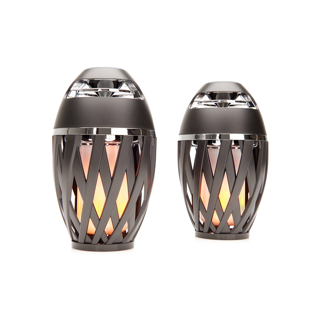 Tiki Torch Outdoor Bluetooth Speakers by Sharper Image (Set of 2)