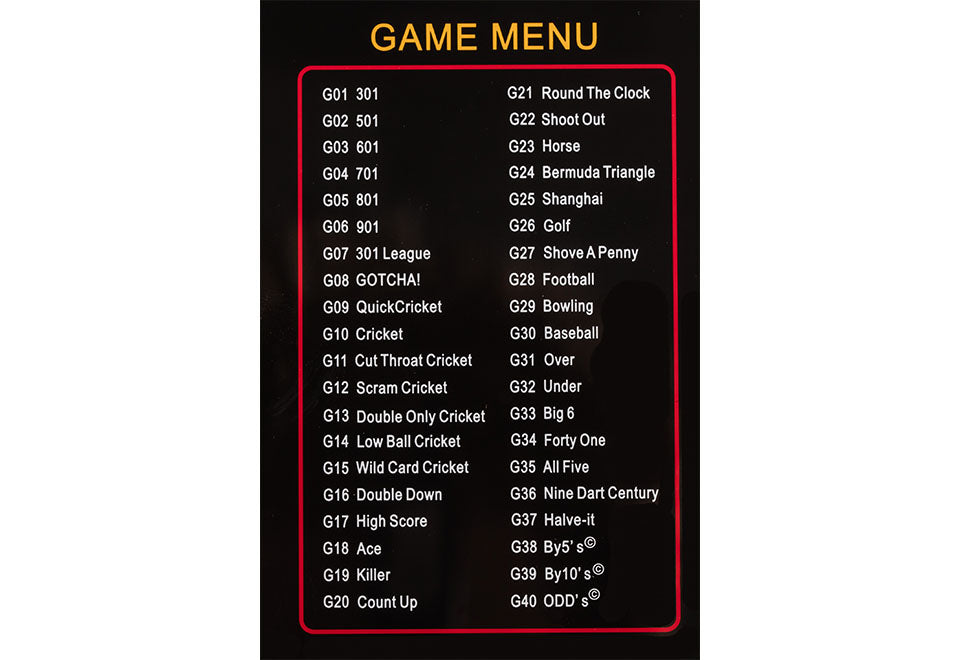 Electronic Arcade Dartboard Cabinet with Cricket Pro