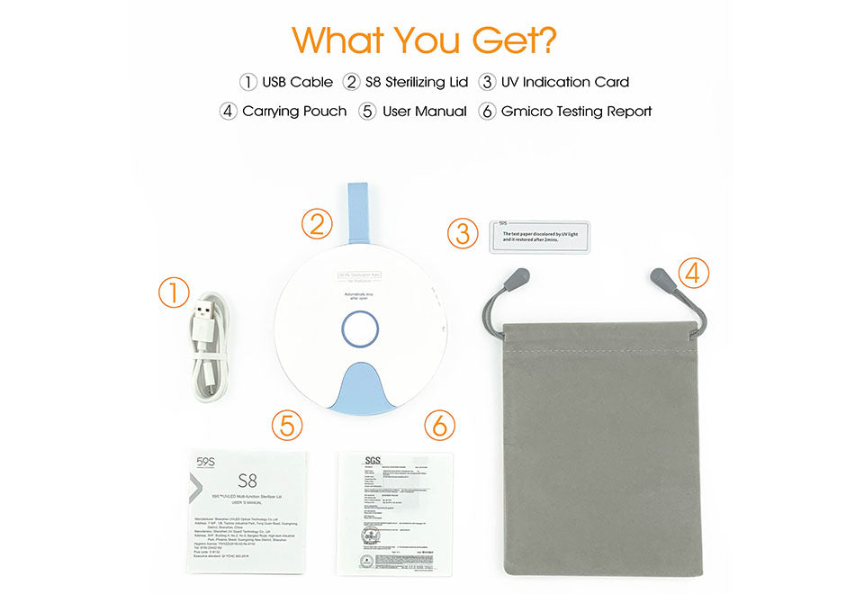 UV-C LED Multi-Function Sterilizing Lid