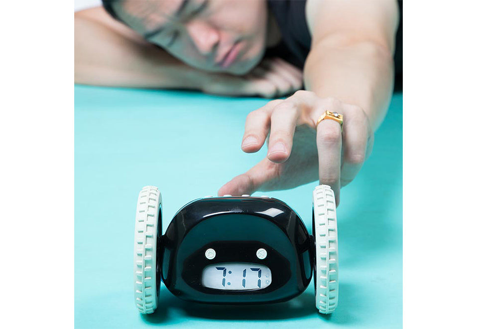 Alarm Clock on Wheels