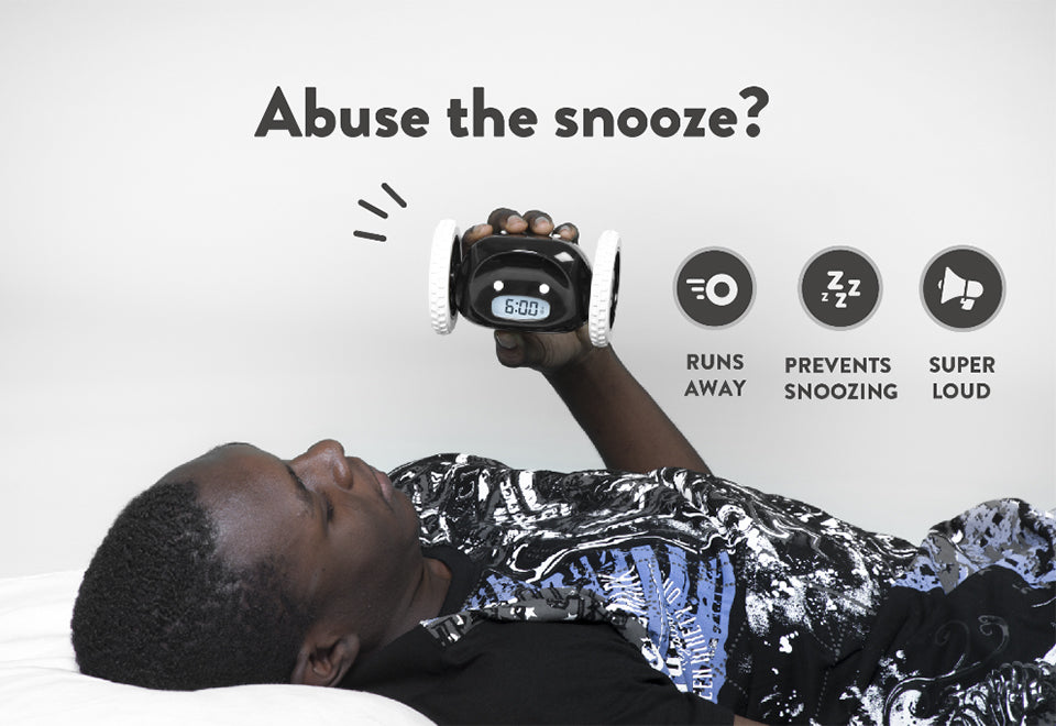 Alarm Clock on Wheels