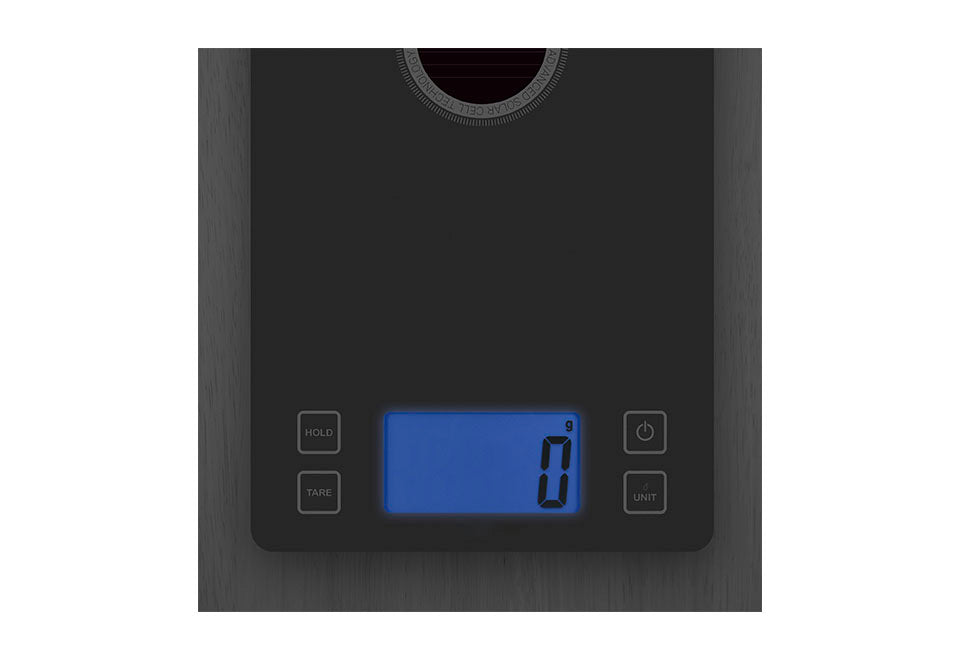 Light Powered Kitchen Scale