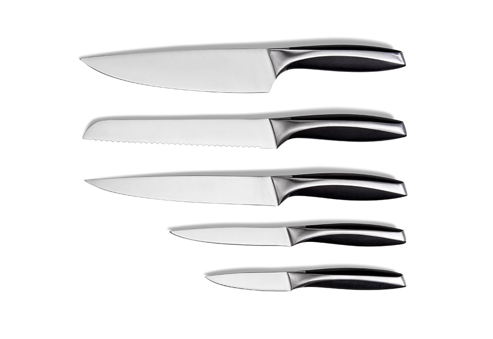 Knife Block Set with Tablet Holder