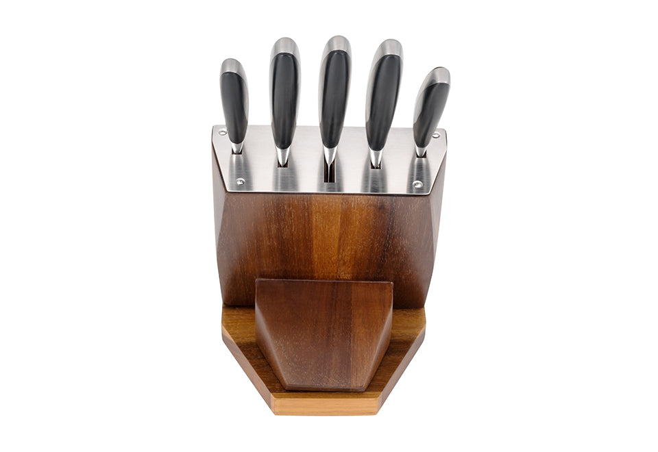 Knife Block Set with Tablet Holder