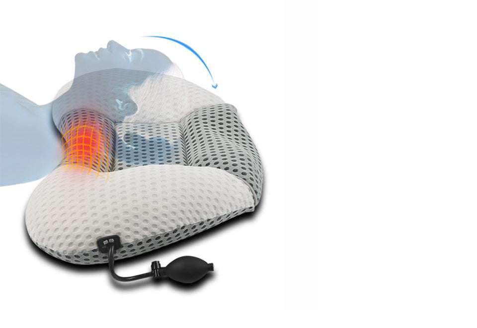Height Adjusting Massage Pillow with Heat