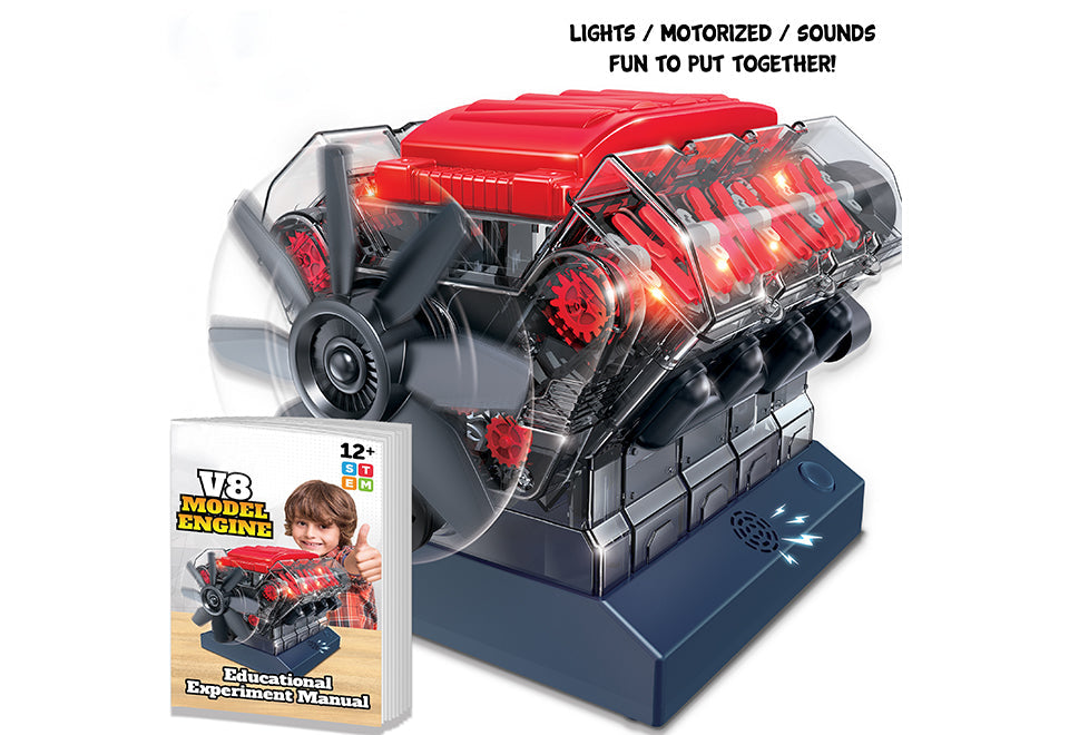 Realistic V8 Model Engine