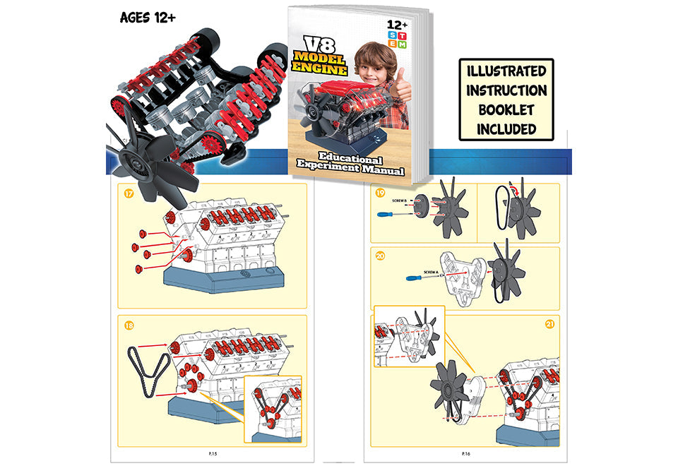 Realistic V8 Model Engine
