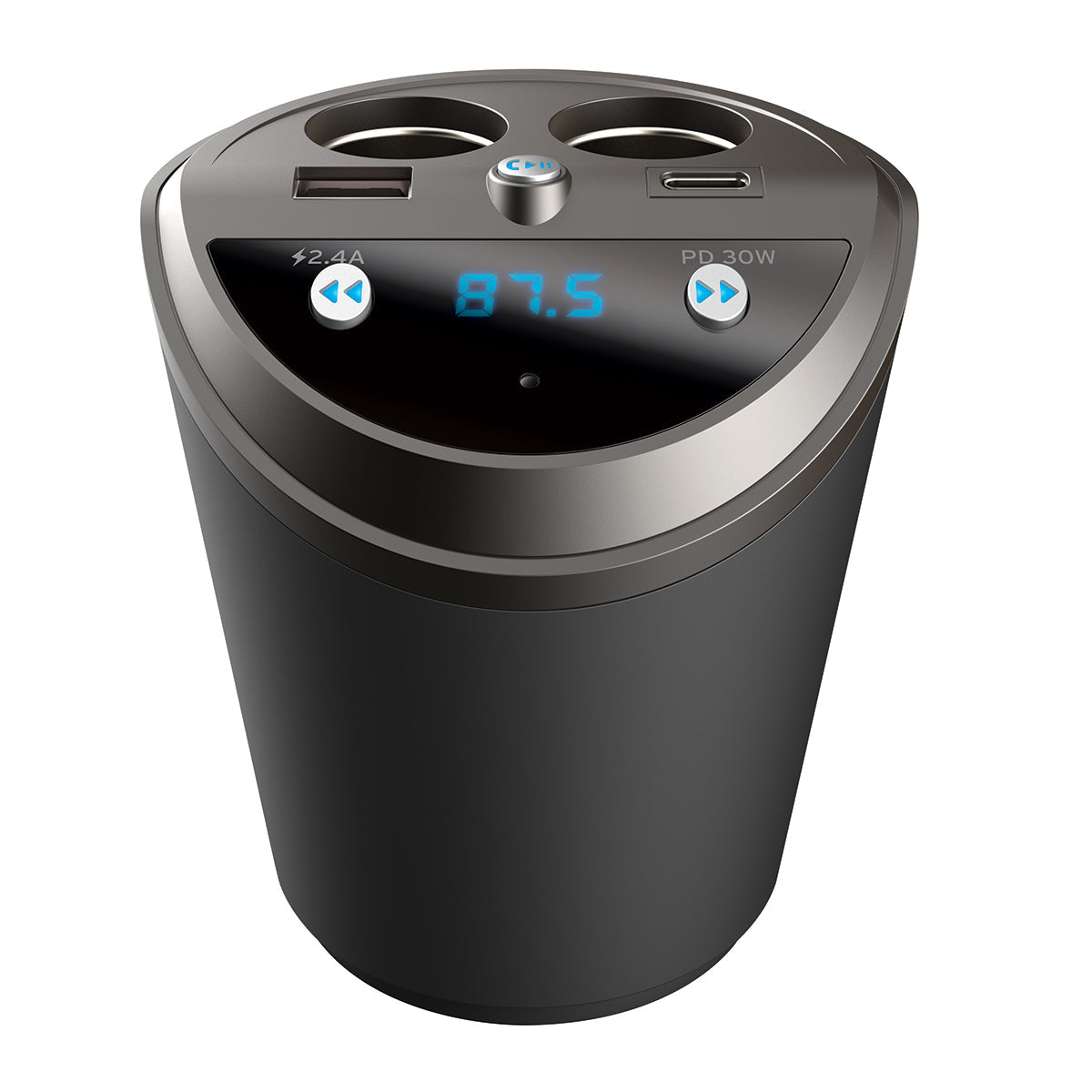 Cupholder Power Station and Bluetooth Transmitter