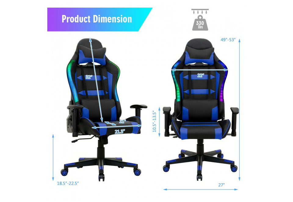 Remote Adjustable Swivel Gaming Chair