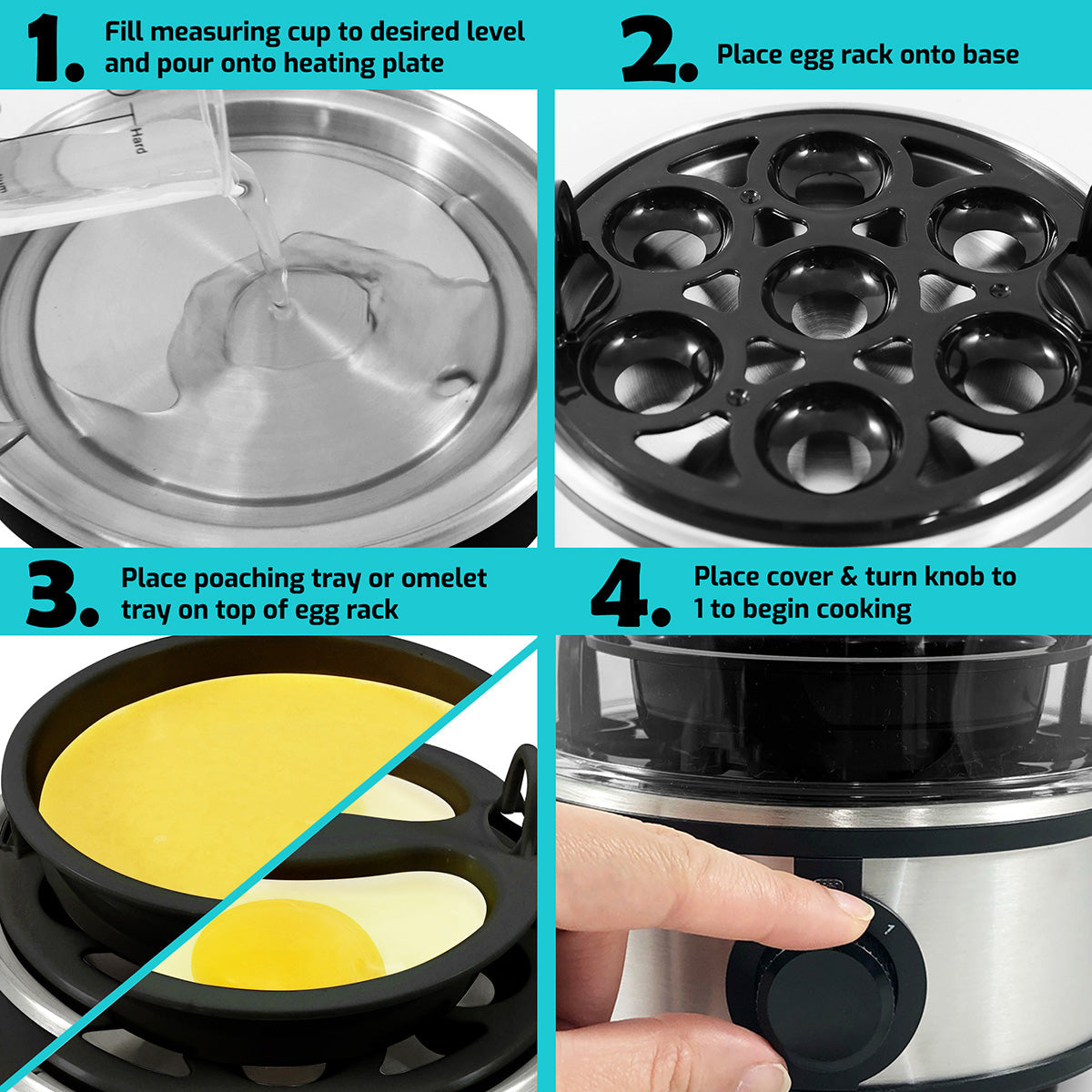 Stainless Steel Easy Egg Cooker