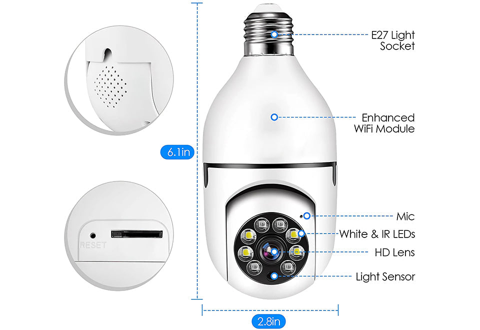 360-Degree Lightbulb Camera