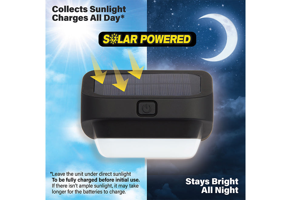 LED Solar Fence Lights (4-Pack)