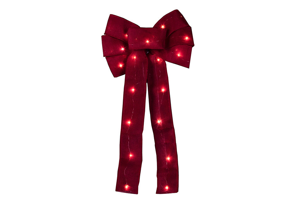18” Cordless Light-Up Holiday Ribbon