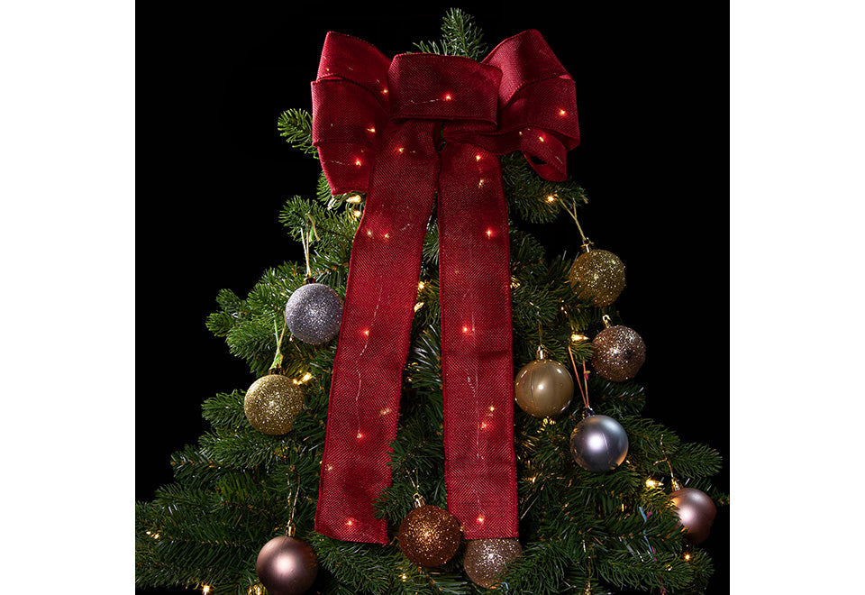 18” Cordless Light-Up Holiday Ribbon