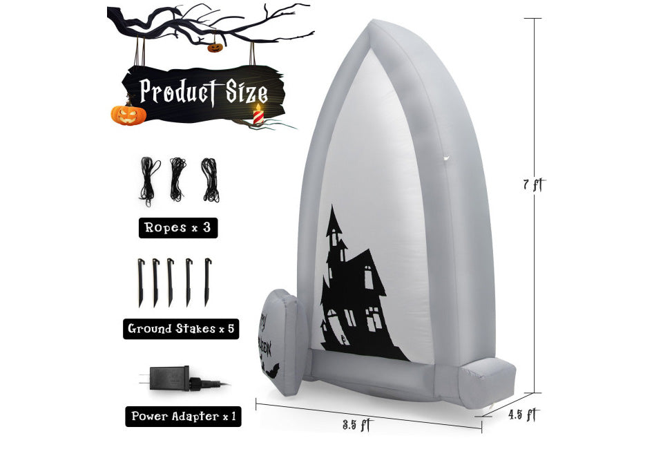 7-Ft. Inflatable Halloween Tombstone