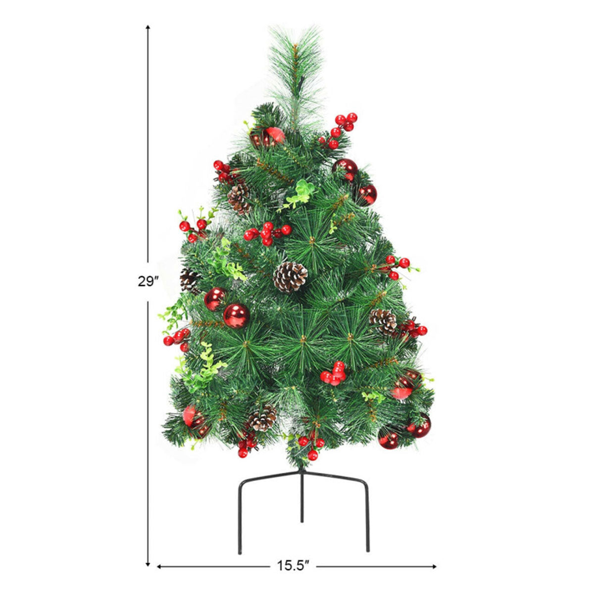 2-Ft. Cordless Pre-Lit Walkway Trees (Set of 2)