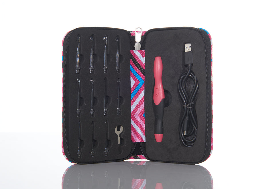 LED Crochet Hooks with Interchangeable Heads