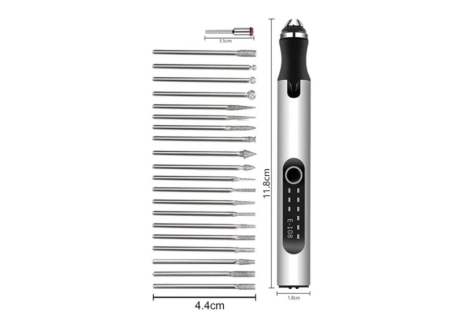Multi-Surface Cordless Engraving Pen