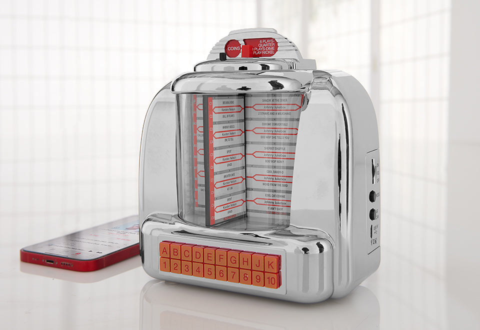 Tabletop Diner Jukebox Radio with Bluetooth