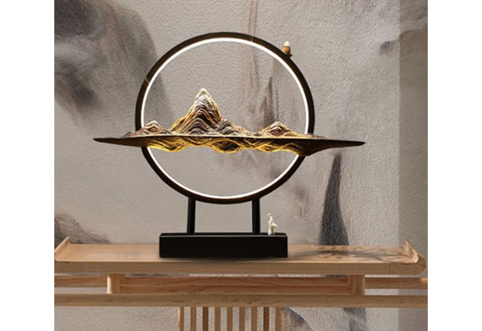 Mountain Incense Burner with LED Lamp