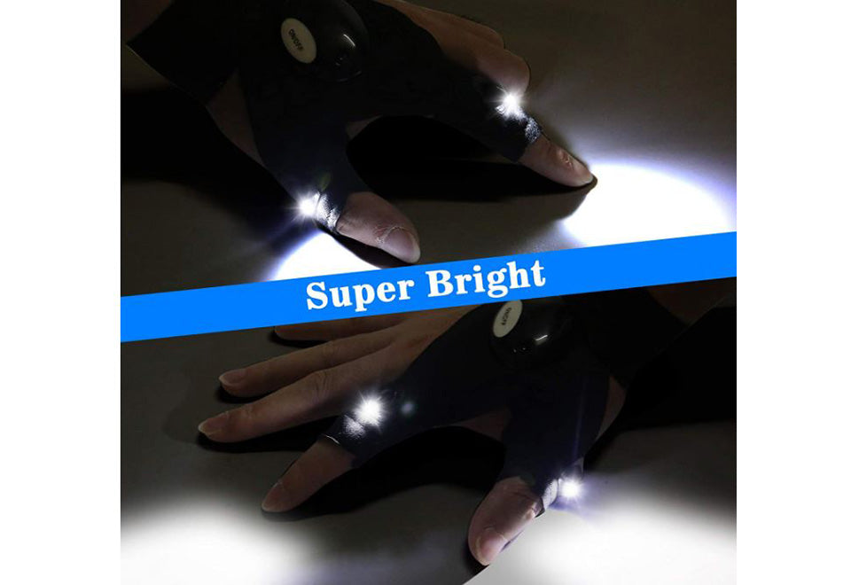 LED Flashlight Gloves (Set of 2)
