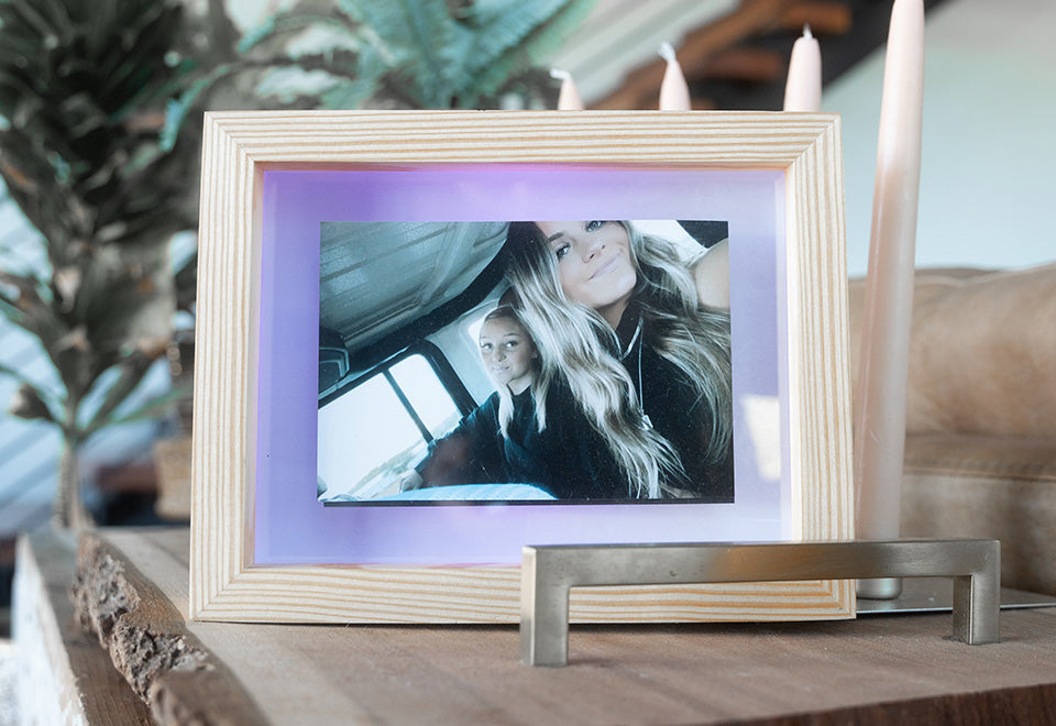 Long Distance Friendship Picture Frame Lamps (Set of 2)