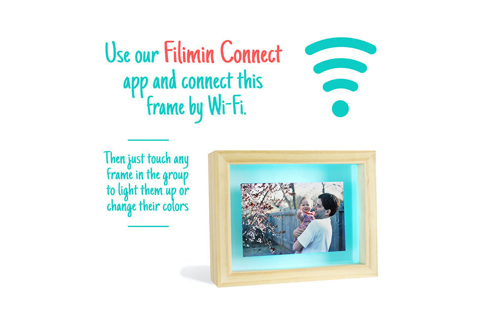 Long Distance Friendship Picture Frame Lamps (Set of 2)