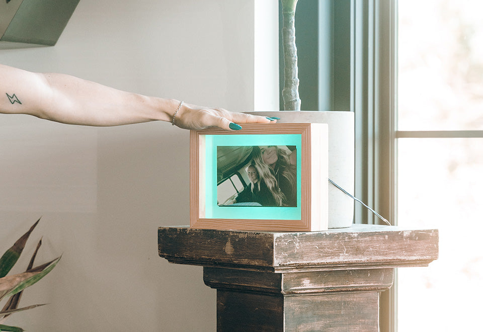 Long Distance Friendship Picture Frame Lamps (Set of 2)
