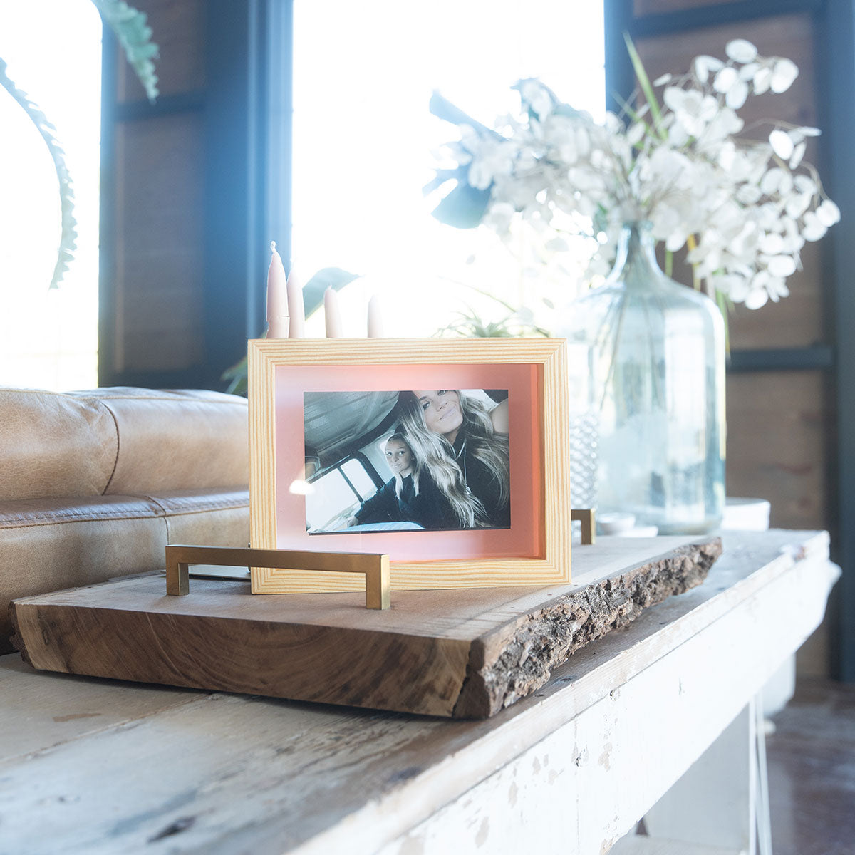 Long Distance Friendship Picture Frame Lamps (Set of 2)