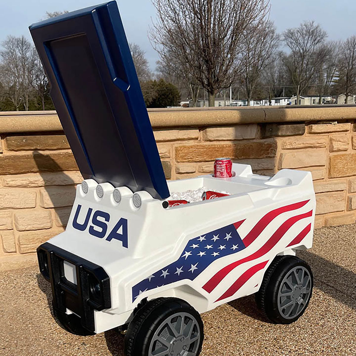 RC American Flag Rover Cooler