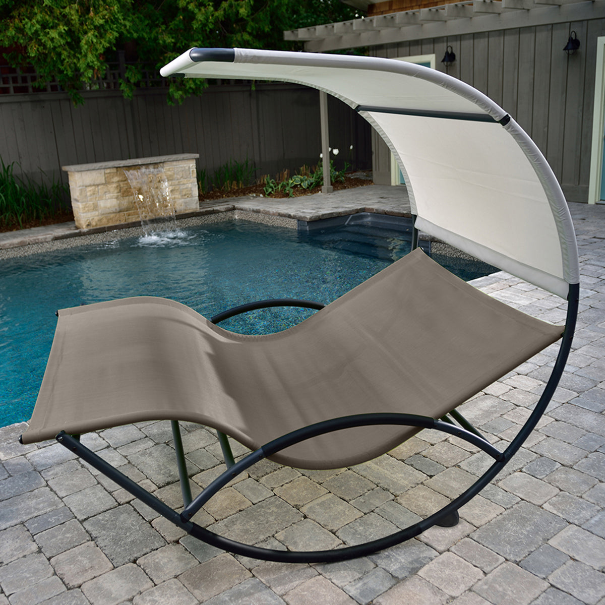 Double Chaise Rocker Lounger