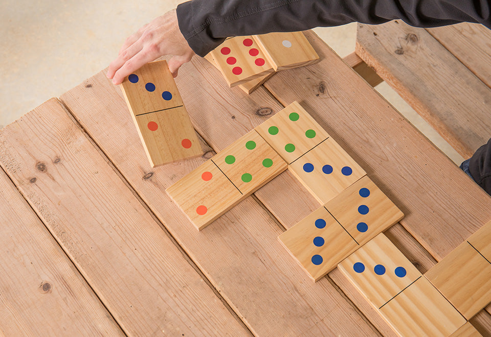 Giant Wooden Yard Domino Set