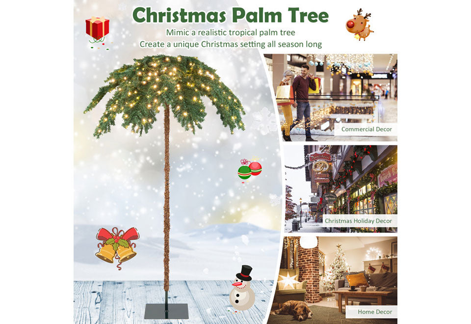 6-Ft. Pre-Lit Christmas Palm Tree