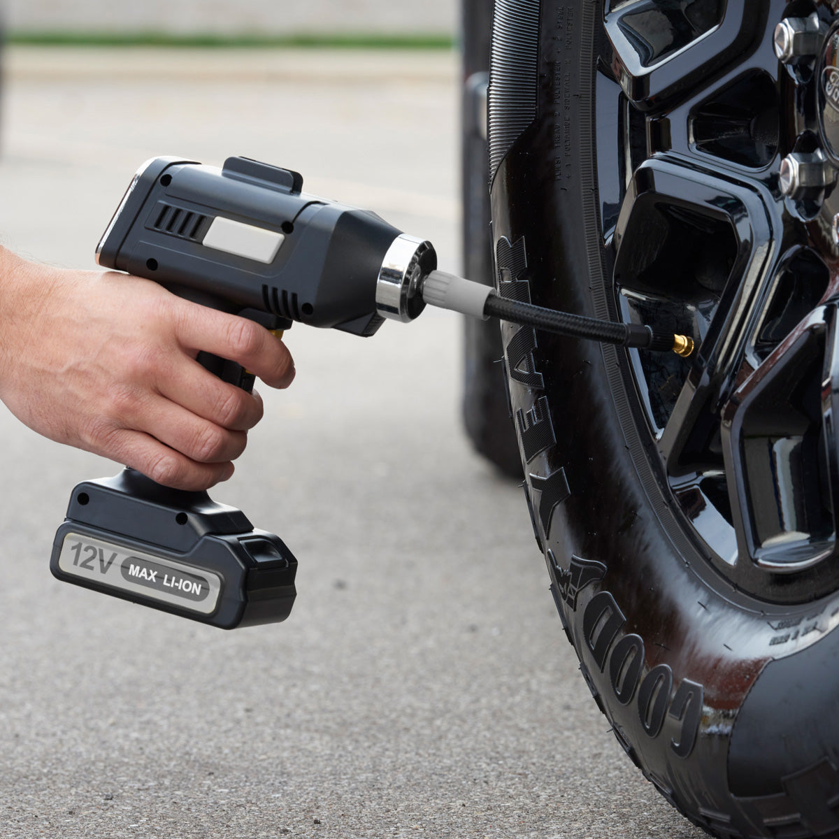 Cordless Auto Stop Tire Inflator by Sharper Image