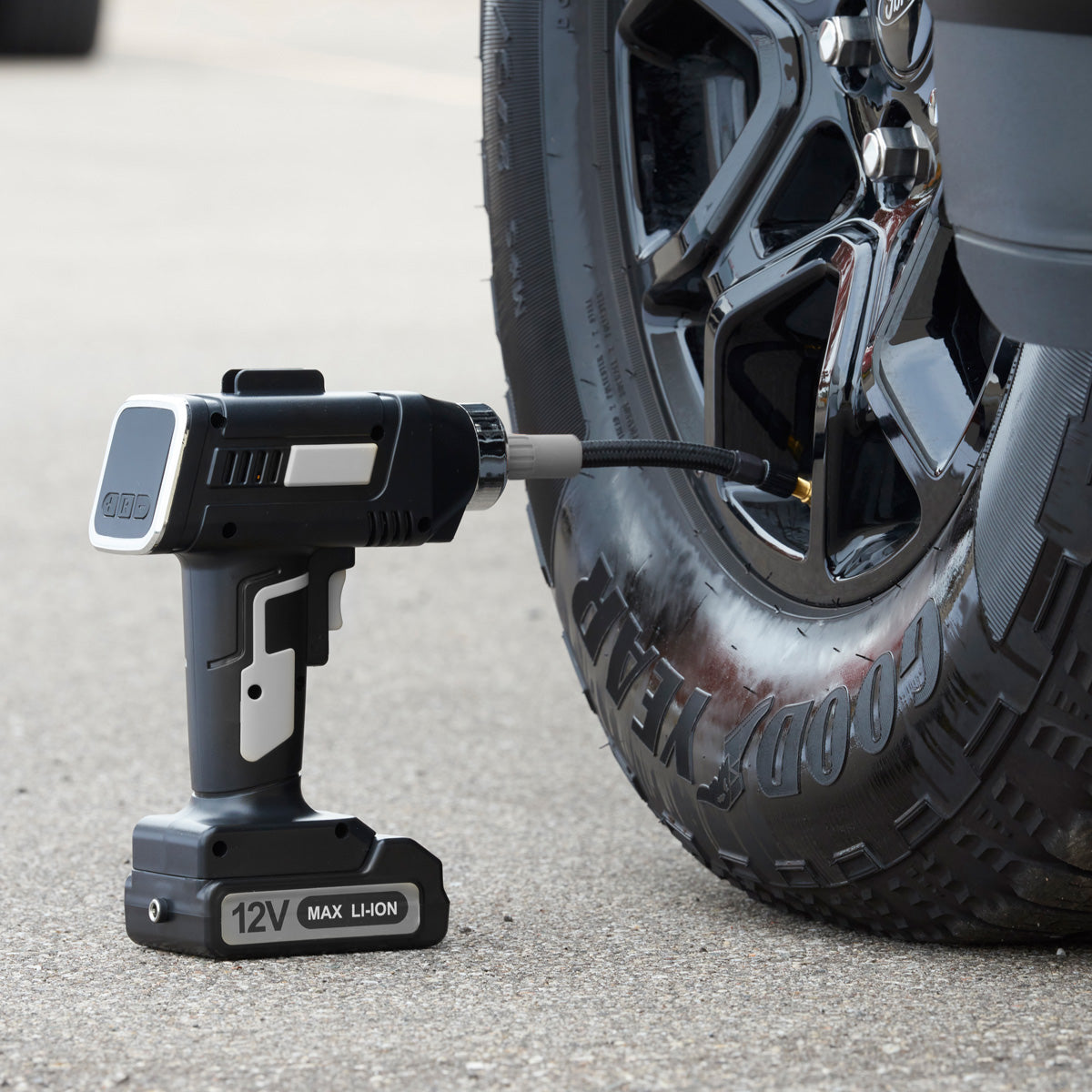 Cordless Auto Stop Tire Inflator by Sharper Image