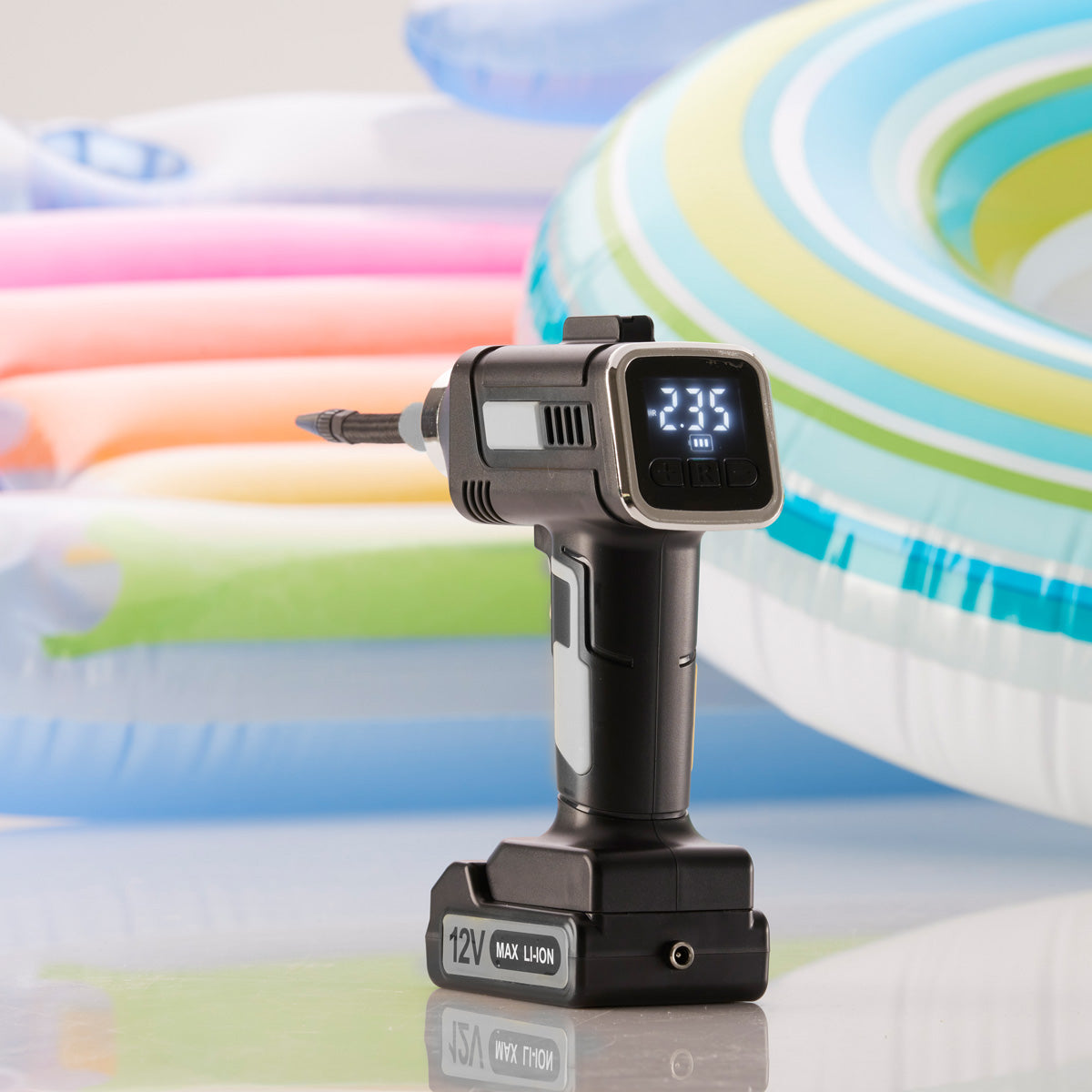 Cordless Auto Stop Tire Inflator by Sharper Image